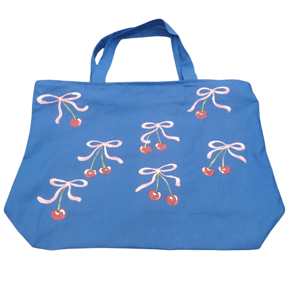 Artzy Bag - CHERRY Design Tote Bag (Can Be Used For Art Bag/Beach Bag or Every Day Use)