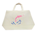 Artzy Bag - DOLPHIN PINK Design Tote Bag (Can Be Used For Art Bag/Beach Bag or Every Day Use)