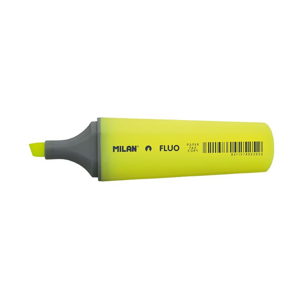 Milan Fluo YELLOW Chisel Highlighter #80036 (Each) - (12/bx)