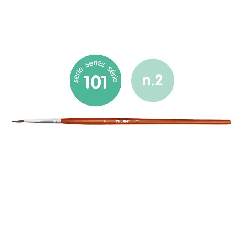 Milan School Round #2 Paint Brush Ser 101 #80302B (Singular) - (12/pk)