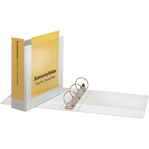 ECONOMY 3-Ring ClearVue Binder 3" WHITE Letter Size #90091