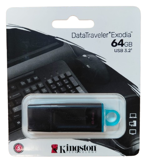 Kingston 64GB USB Flash Drive Assorted Colors 