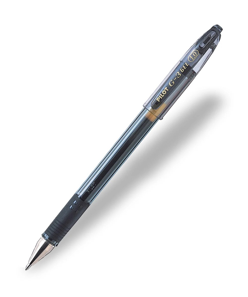 Pilot G3 Rollerball Gel BLACK MED 1.0mm Pen #BL-G3-10B (Each) - 12/bx