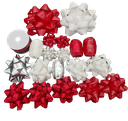 XMAS Bow & Ribbons 20pc Pack #BBW20A-4