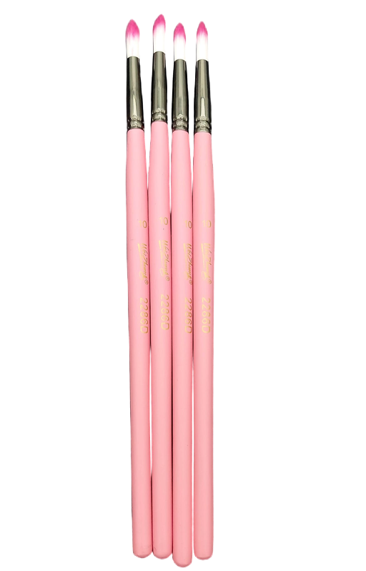 Acrylic/Oil Round Bristle #10 Paint Brush w/Colour Handle (Each)