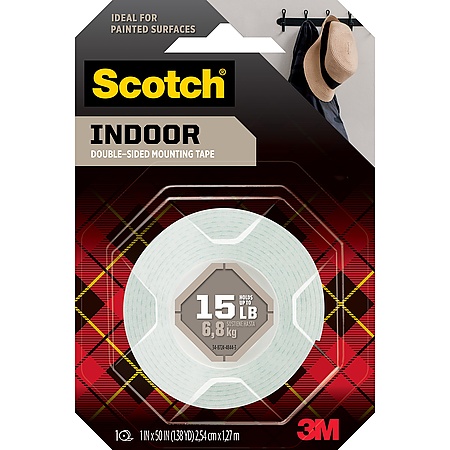 [3M114] Scotch Mounting Tape H/Duty 1"x 50" (Each) - (24/bx)