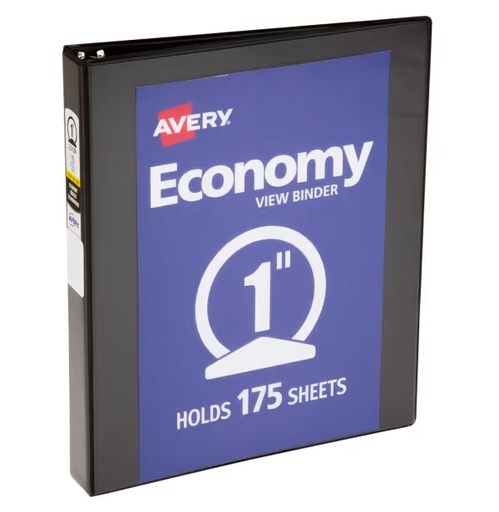 [ATPB01BK] Panorama View Binder 1" BLACK 