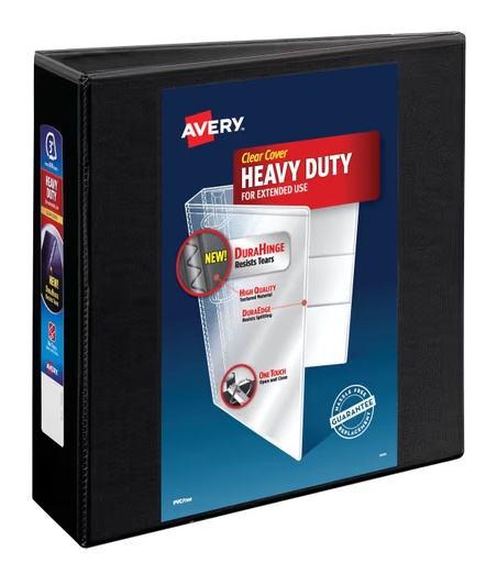 [ATRB03BK] Avery 3 Ring Binder 3" BLACK