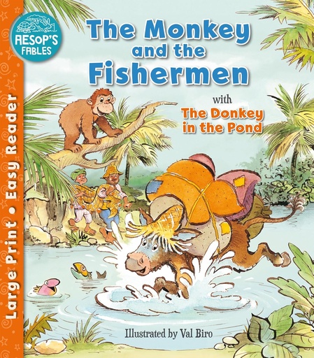 [AW705772] The Monkey & The Fishermen - Easy Reader Aesop' s Fables