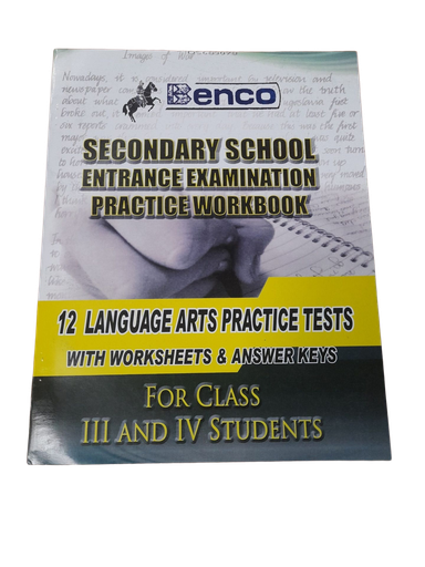 [BE210562] Benco 12 Language Arts Practice Tests Workbook