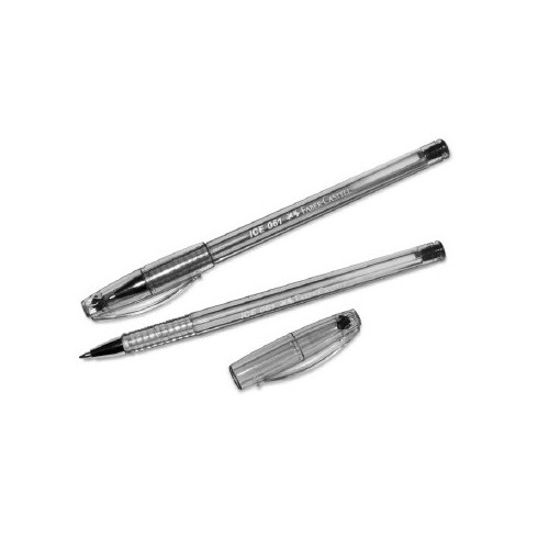 [BOICEFBK] Faber Castell #061 Ice BLACK FINE BP Pen - (12/bx)