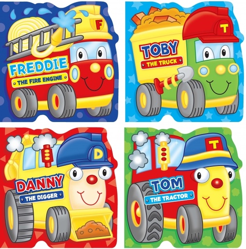 [BWTSB14] 0709716143 Transport Shaped Board Book (4 Titles)