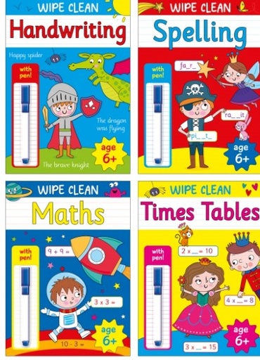 [BWWIP1316] Wipe Clean 6+ with Pen - 4 titles