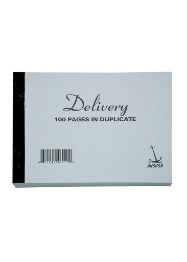 [BXDUDE45] Delivery Book 4 x 5 Anchor