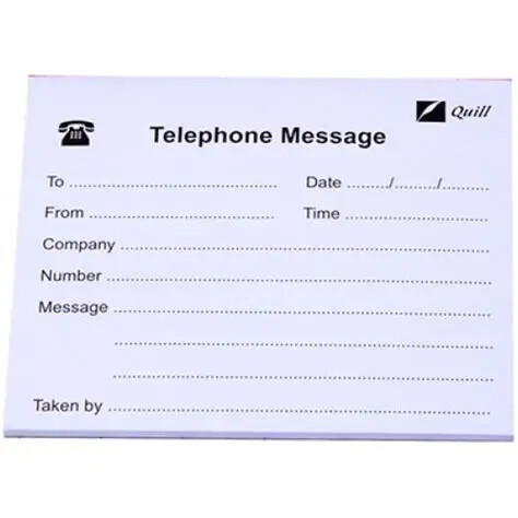 [BXMESS] Telephone Message Pads