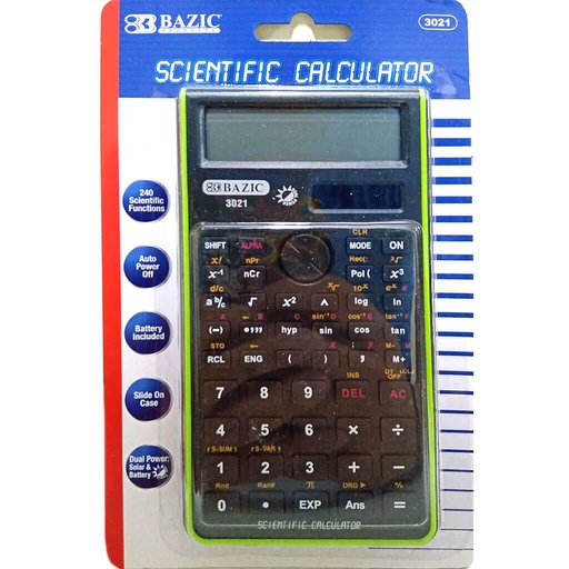 [BZ3021] Scientific Calc. #3021 w/Slide On Case 