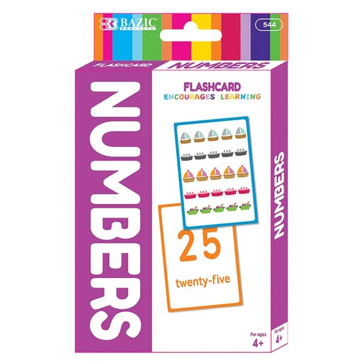 [BZ544] Flash Cards Numbers 36pk
