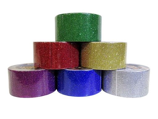 [BZ960] BAZIC GLITTER TAPE 1.88"x 3yd Asst. 36ct