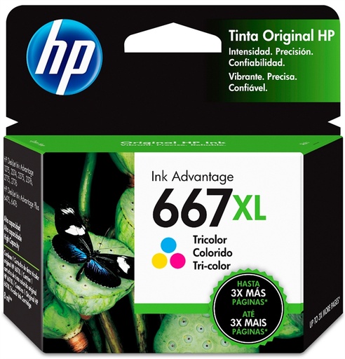 [CE3YM80A] Hp #667 Xl Colour Cartridge
