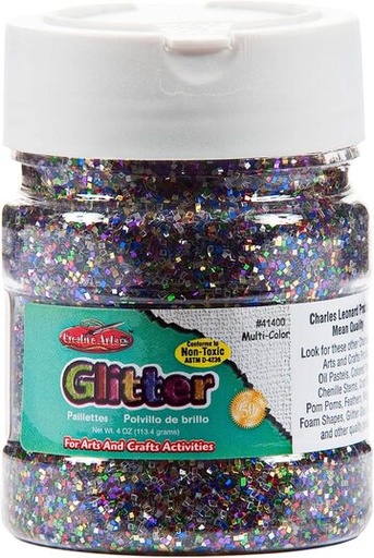 [CLGLT4MC] Glitter 4oz MULTI COLOUR #41400 LARGE