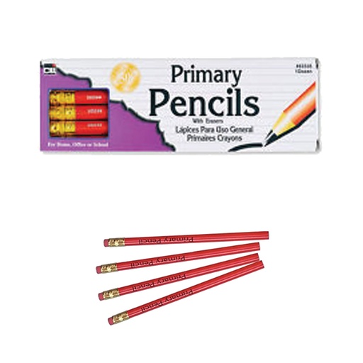 [CLPENCBG] CLI Beginners Pencils with Eraser #65505 (Singular) - (12/bx)