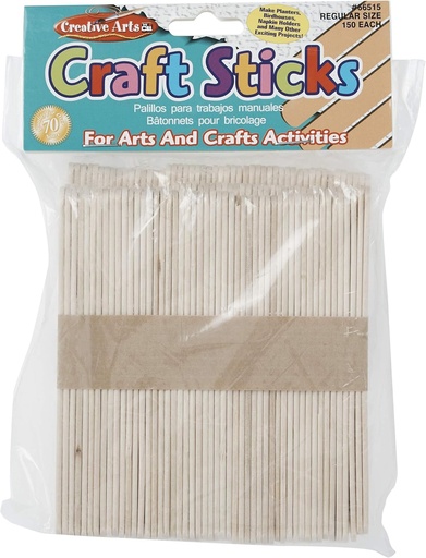 [CLSTICK] CLI Craft Sticks #66515 4.5"x3/8" 150/bag