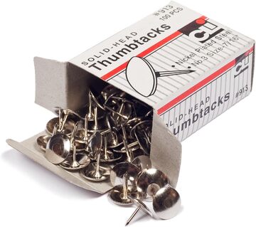[CLTACKNK] CLI Thumb Tacks #913 (7/16" Head) 100/bx