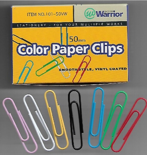 [CTCLIP50] Paper Clips JUMBO 101-50VW Vinyl Coat 