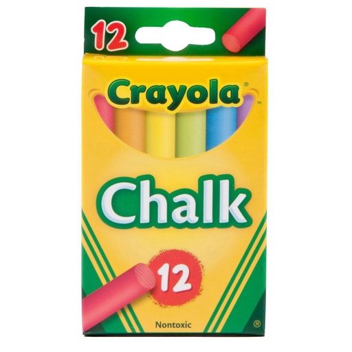 [CYCHLKCO] Crayola COLOURED #51-0816 Chalk 12s -   ( 36/ctn)