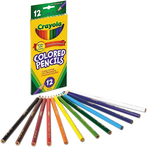 [CYPENC12] Crayola COLORED #68-4012 Pencils 12s - (48/ctn)