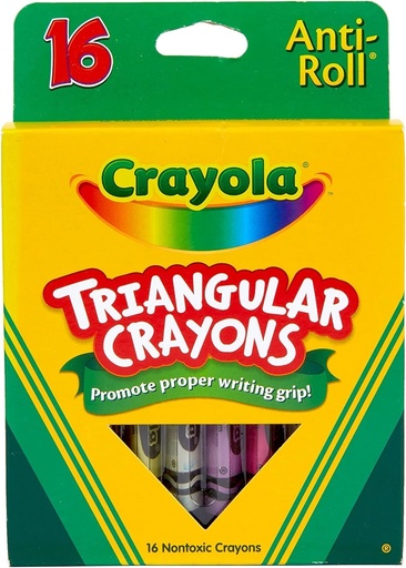 [CYTRIA16] Crayola Triangular Crayons #52-4016 16's - (12/ctn)