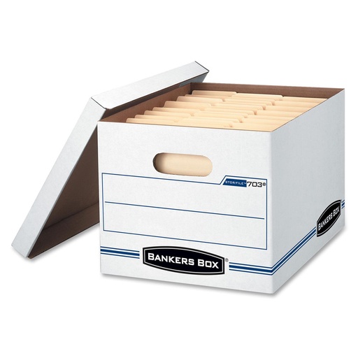 [FE70301] Storage Box White w/Lid #70301 - (12/ctn)