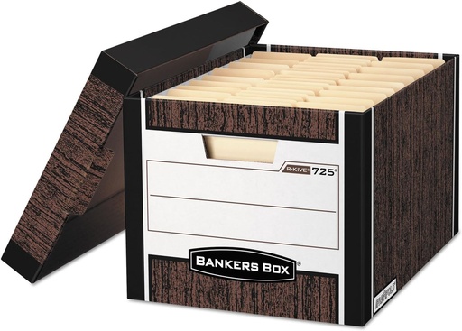 [FE72505] Storage Box WOODGRAIN w/Lid #72505 (Each) - (12/ctn)