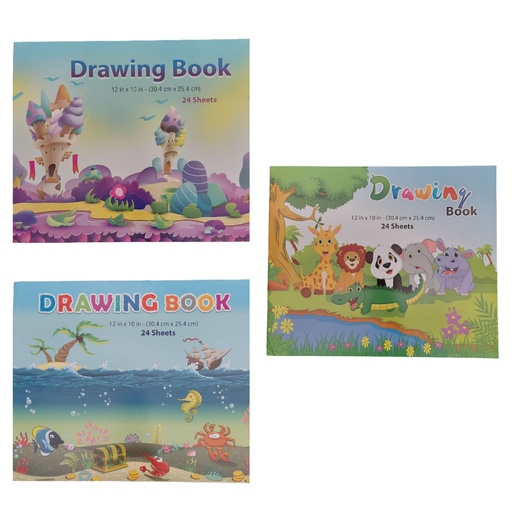 [JDDB1012] Winners Drawing Books 10x12" #86050 Asst.