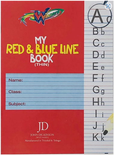 [JDRDBLEX] RED/BLUE Thin Exercise Books 28pg - (360/bale)