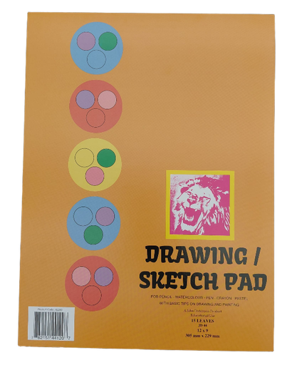 [JDSP912] Lion Art Sketch Pad 12" x 9" #82283 - (168/ctn)