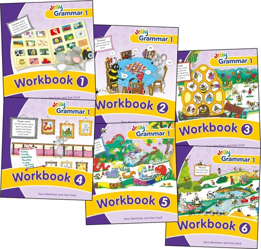 [JL631] Jolly Grammar 1 Workbook 1-6 (SOLD AS A SET OF 6)