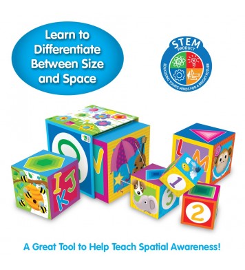 [LJ100257] Stacking Cubes (1-3yrs)