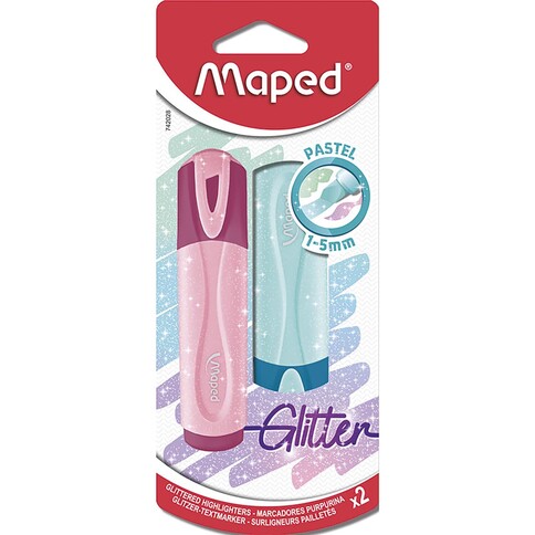 [MA742028] MAPED Glitter Highlighter 2pk PI-BL/G-PU
