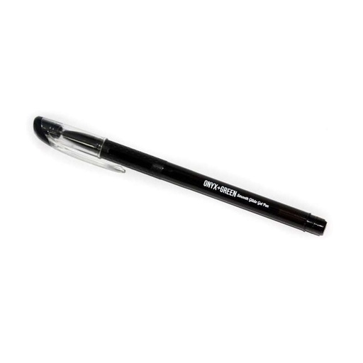 [OB1017] Onyx & Green BLACK MED Gel Stick Pen - (10/bx)