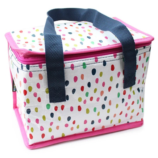[POLUN006] Lunch Bag Rainbow Spots - Sale