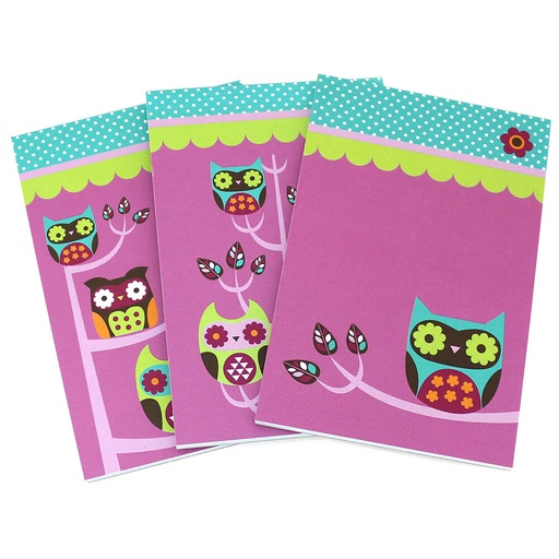 [POSOC020] Memo Pad Owl 3Pk Set
