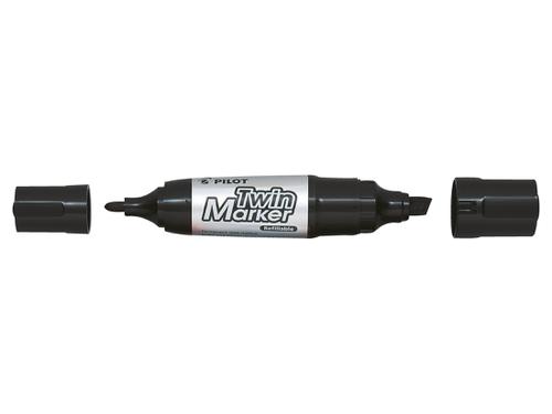[PP15FBBK] PILOT Twin Tip Fine/Broad BLACK Marker #MFN-15FB-BG
