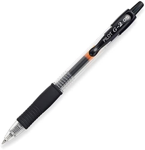 [PPG205BK] PILOT G-2 Retr Gel BLACK #31002 0.5mm XF Pen - (12/bx)