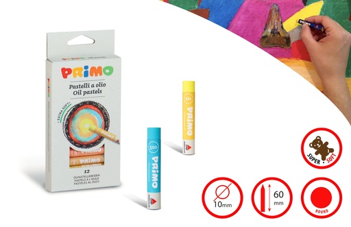 [PR080P12] Primo Oil Pastels 12s #080P012N
