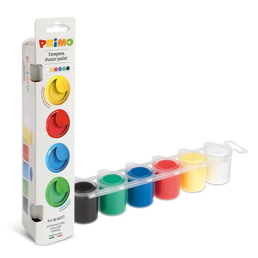 [PR253TB6] Primo Poster #253TB6E Paint Pots 6's  - (12/ctn)