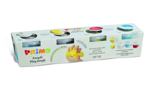 [PR29074B] Primo Play Dough 2907ED4B 4s Pots - (6/ctn)