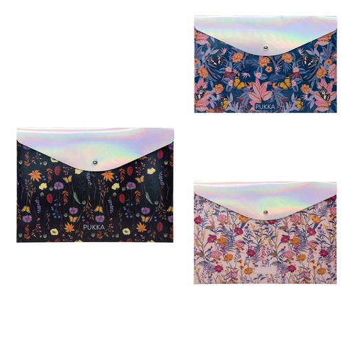PUKKA Stud Wallet A4 BLOOM FLORAL - Single