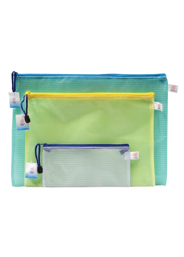 [RCZBAGA4] Zipper Bag A4 340x245mm PVC Netting 