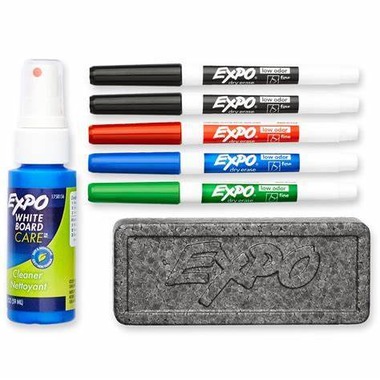 [SAERASST] Expo Dry Erase Set #80653A with 4 Markers/Cleaner/Eraser
